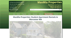 Desktop Screenshot of maxmiaproperties.com